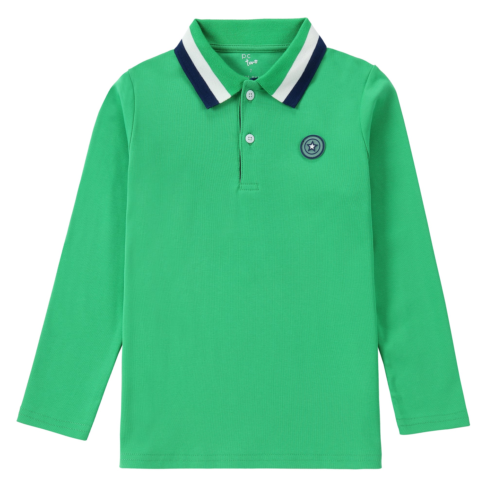 Green / Navy Trim Polo