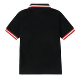 Black / Red & White Trim Polo