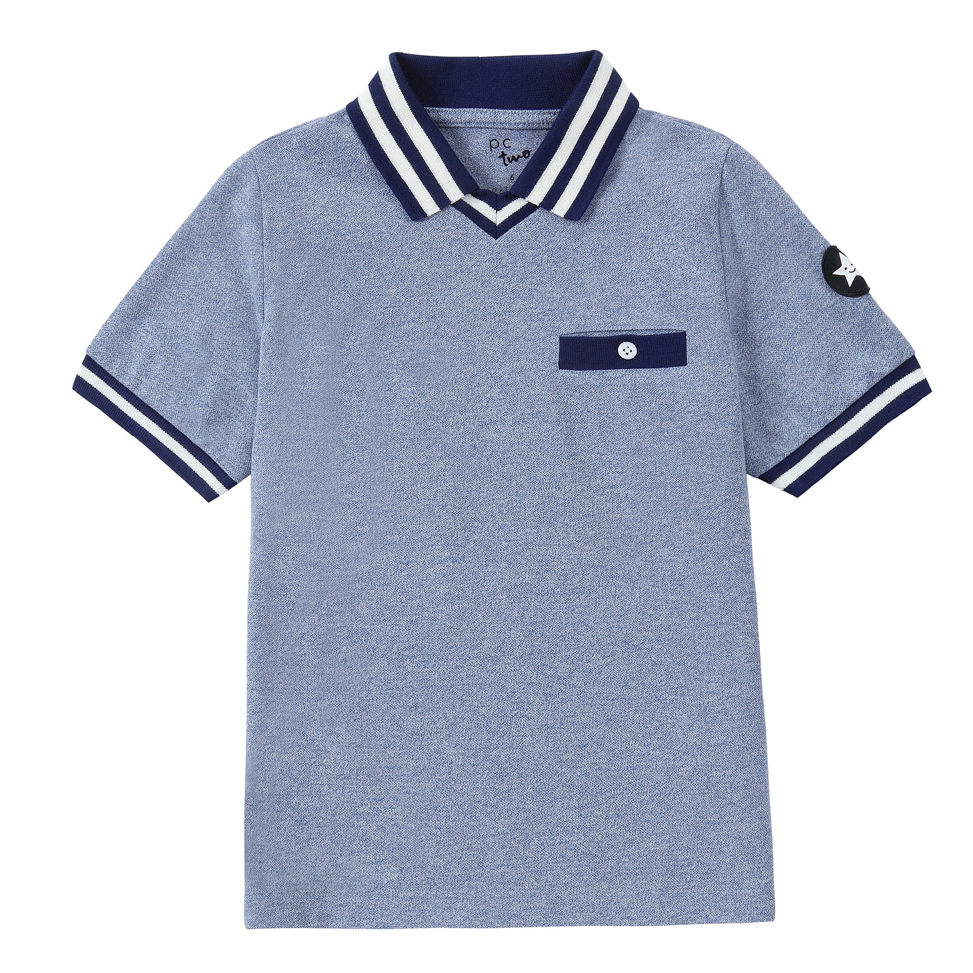 Heather Blue Polo