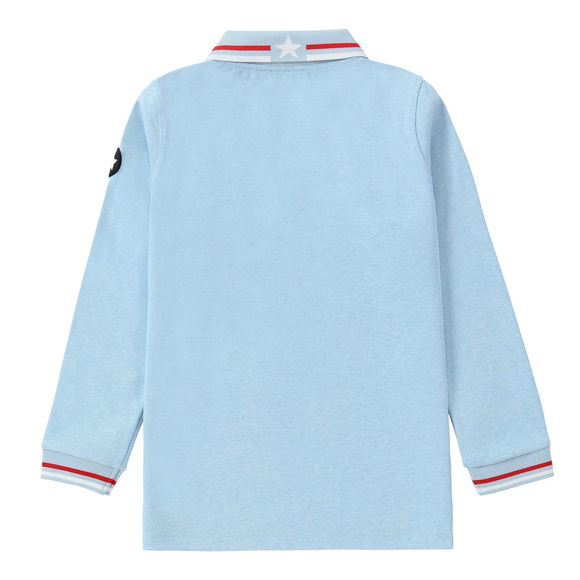 Light Blue/ Red Trim Polo