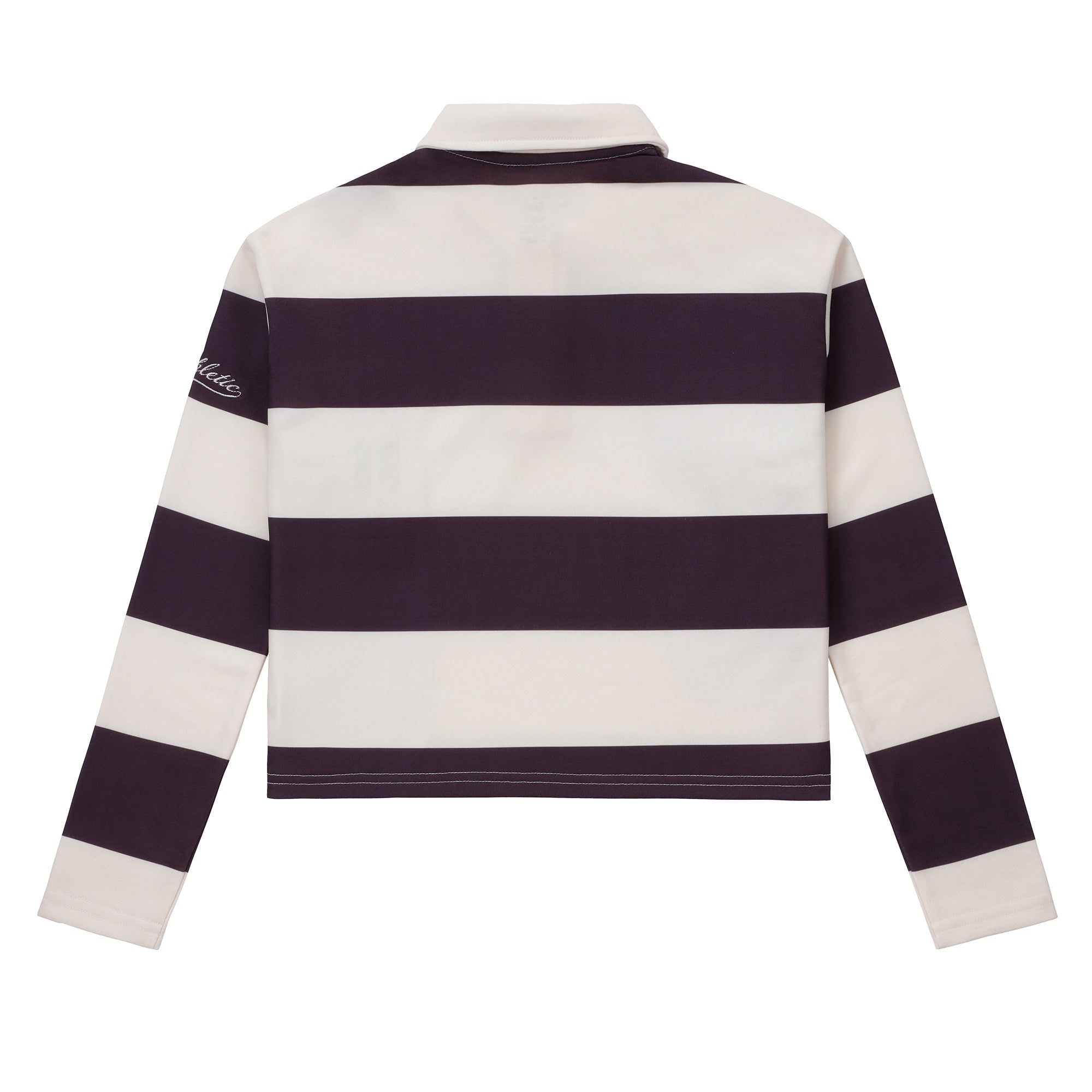 Teens Burgundy Stripe Collared Polo