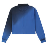 Blue Crew Collared Top