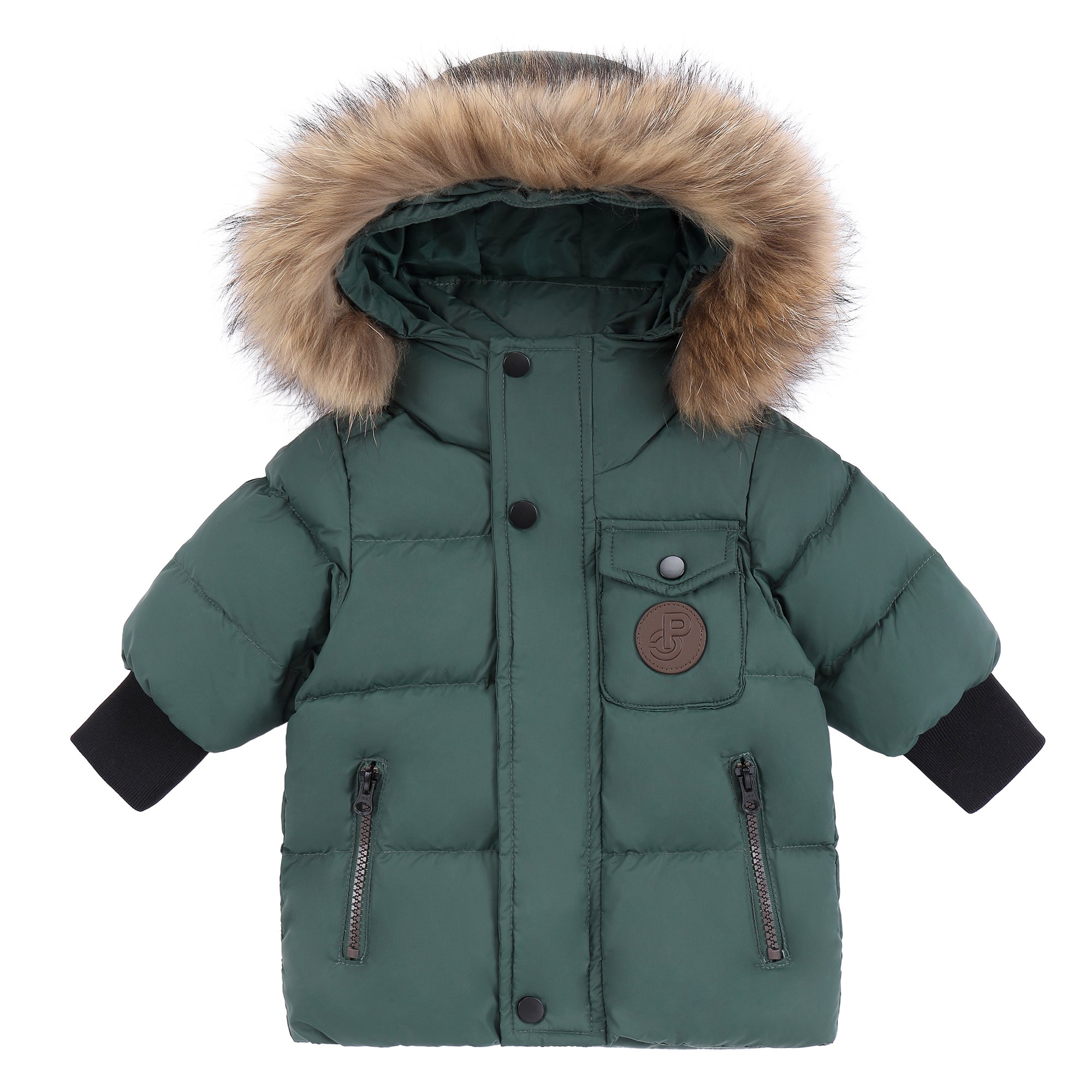 Boys Green Winter Coat