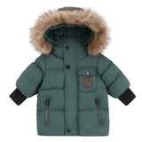 Boys Green Winter Coat