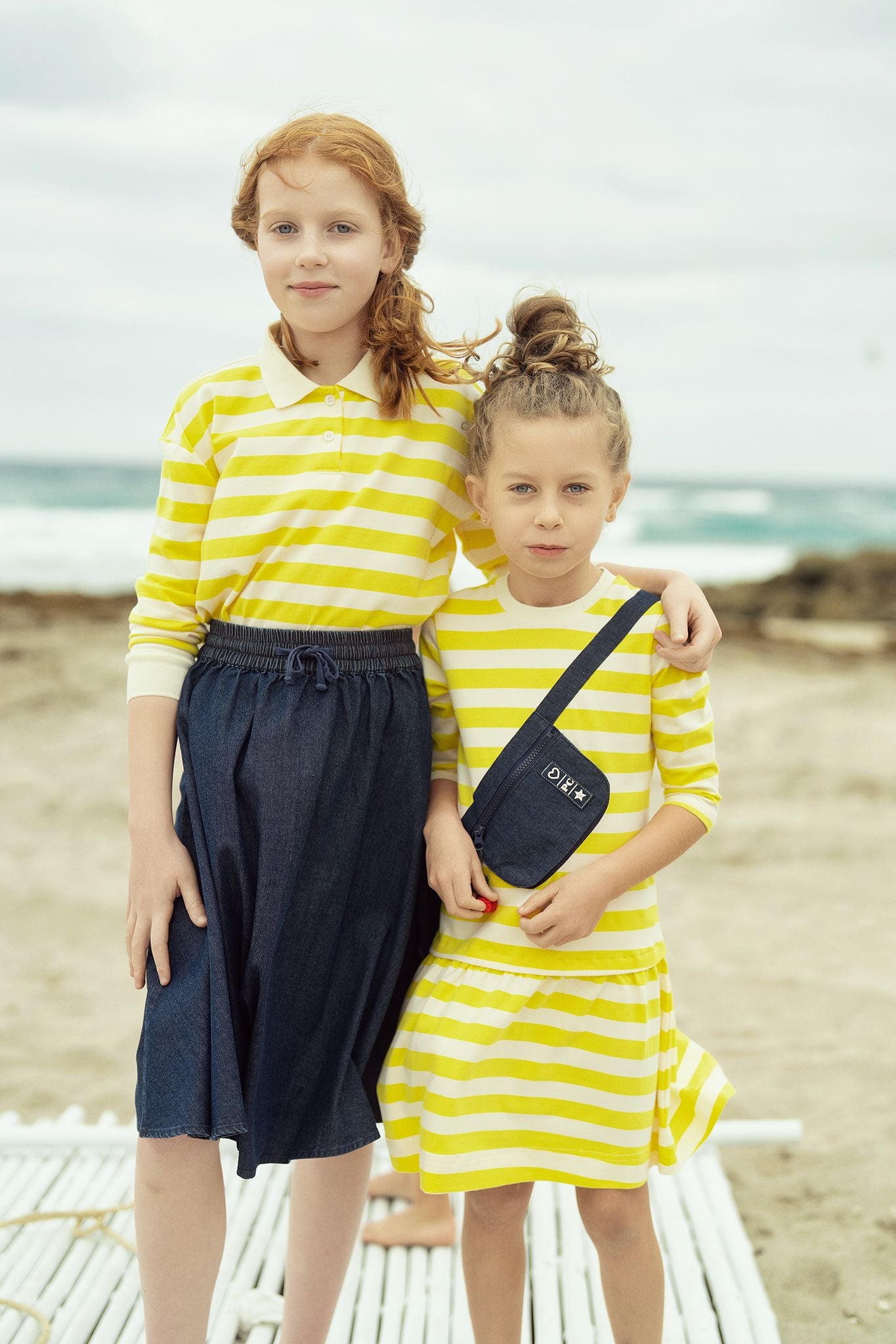 Girls Lemon Twist Cropped Polo