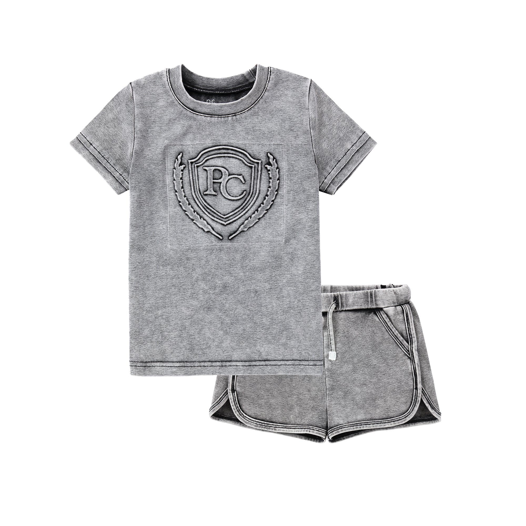 Pink Punch Grey Tee & Shorts