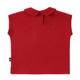 Red Collared T-Shirt With Shoppe Print