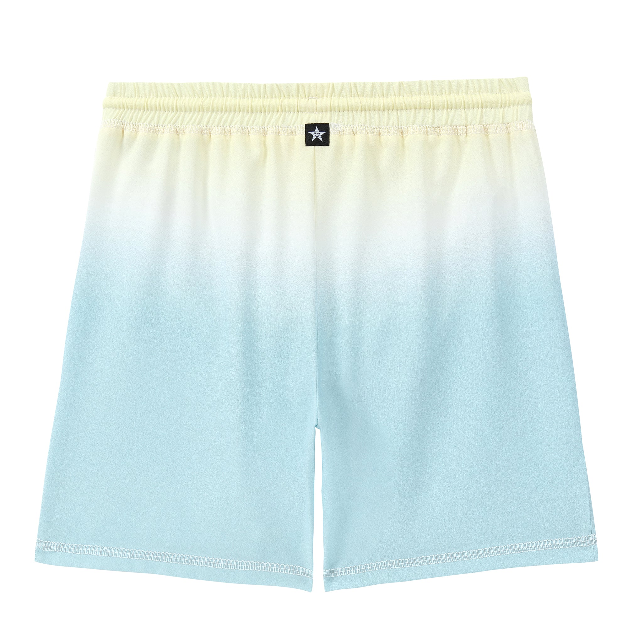 Light Blue and Yellow Ombre Swim Trunk