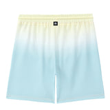 Light Blue and Yellow Ombre Swim Trunk