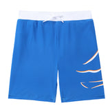 Royal Blue Swim Trunk With Boat Print