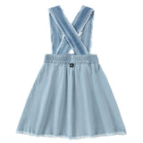 Denim Suspender Skirt