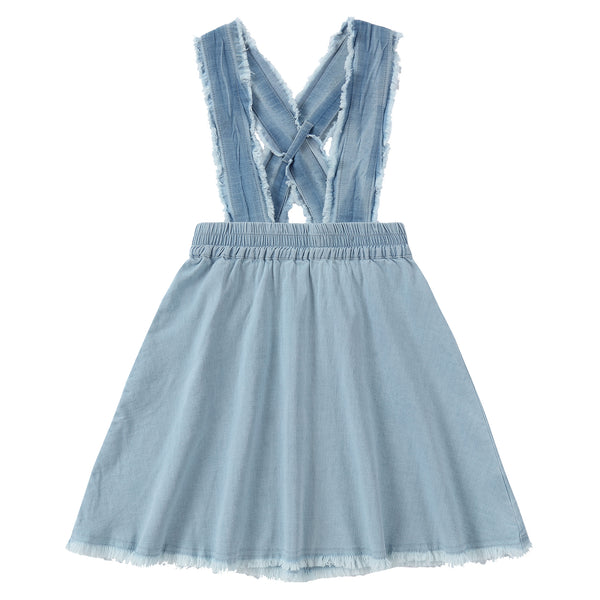 denim suspender skirt dress Denim Suspender Skirt – Petit Clair