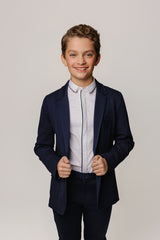 Navy Pique Blazer