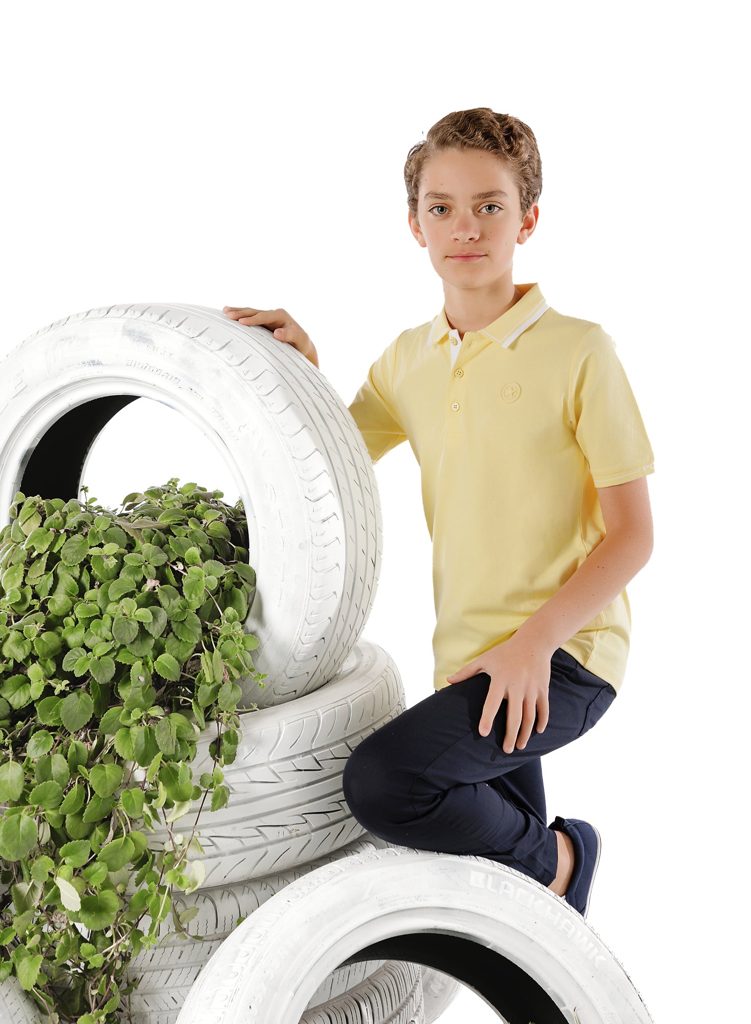 Boys Butter Yellow Polo