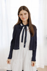 Ivory & Navy Jumper