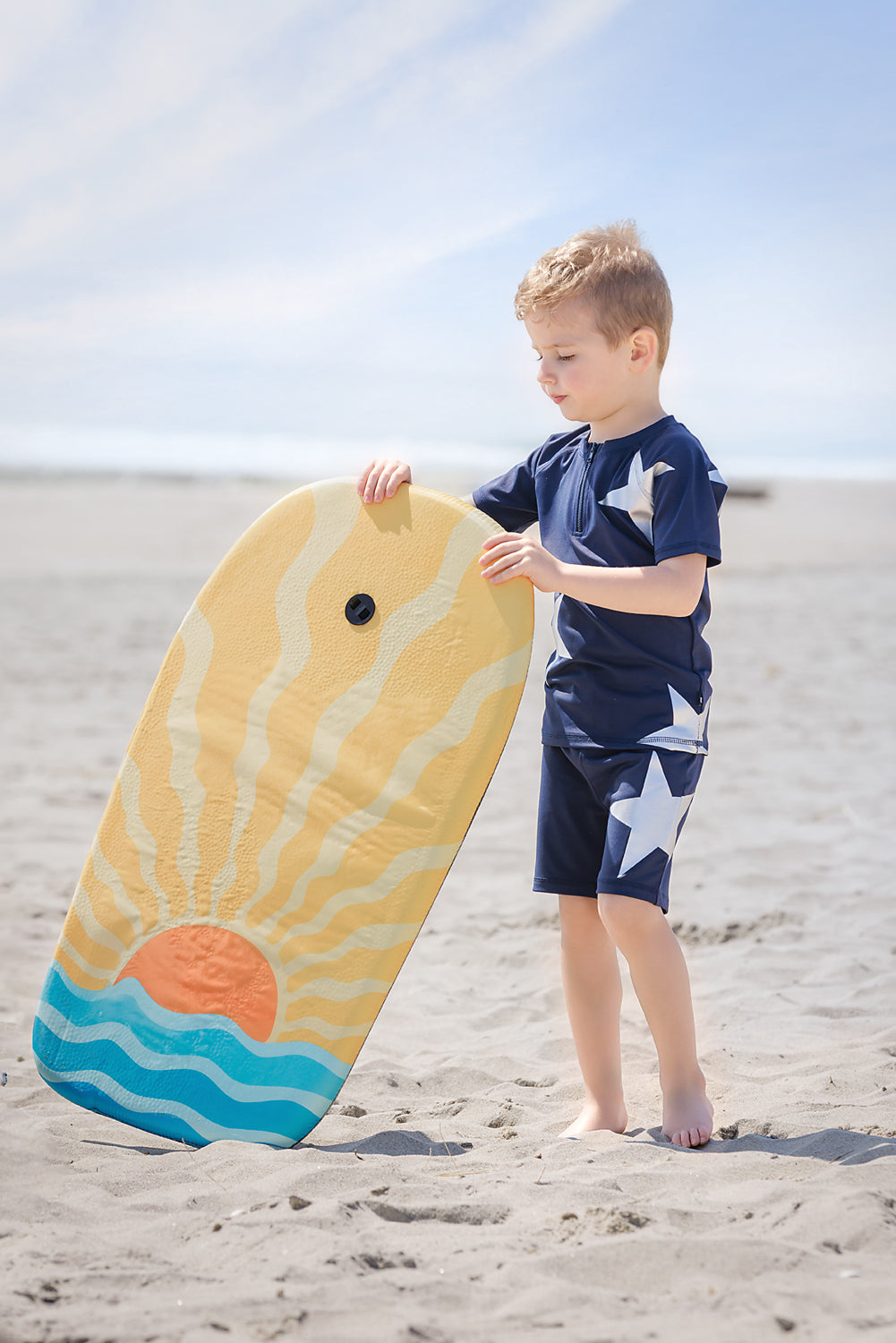 Navy Star Rash Guard