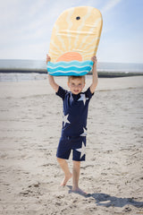 Navy Star Swim Trunk
