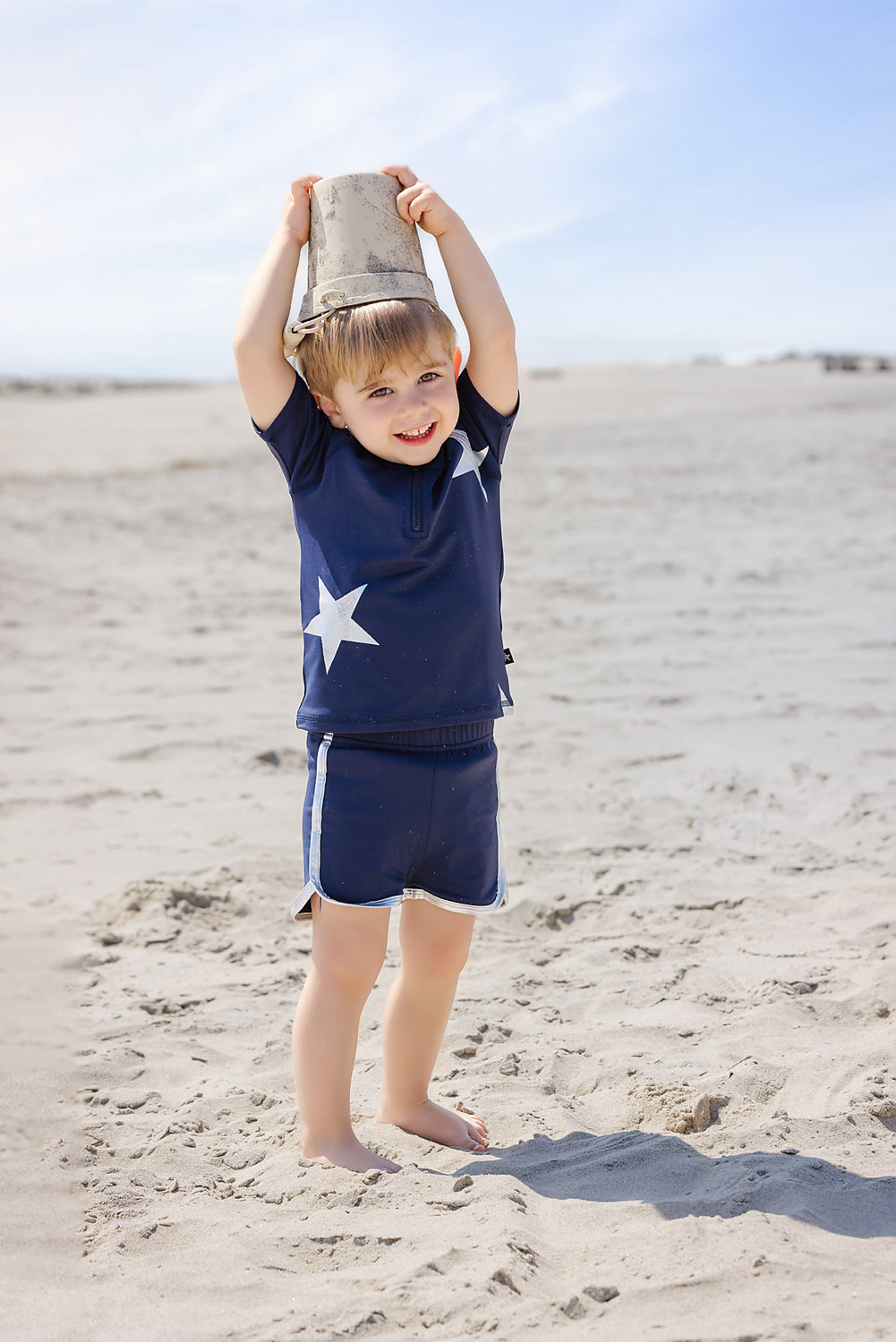 Navy Star Swim Shorts