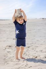 Navy Star Swim Shorts