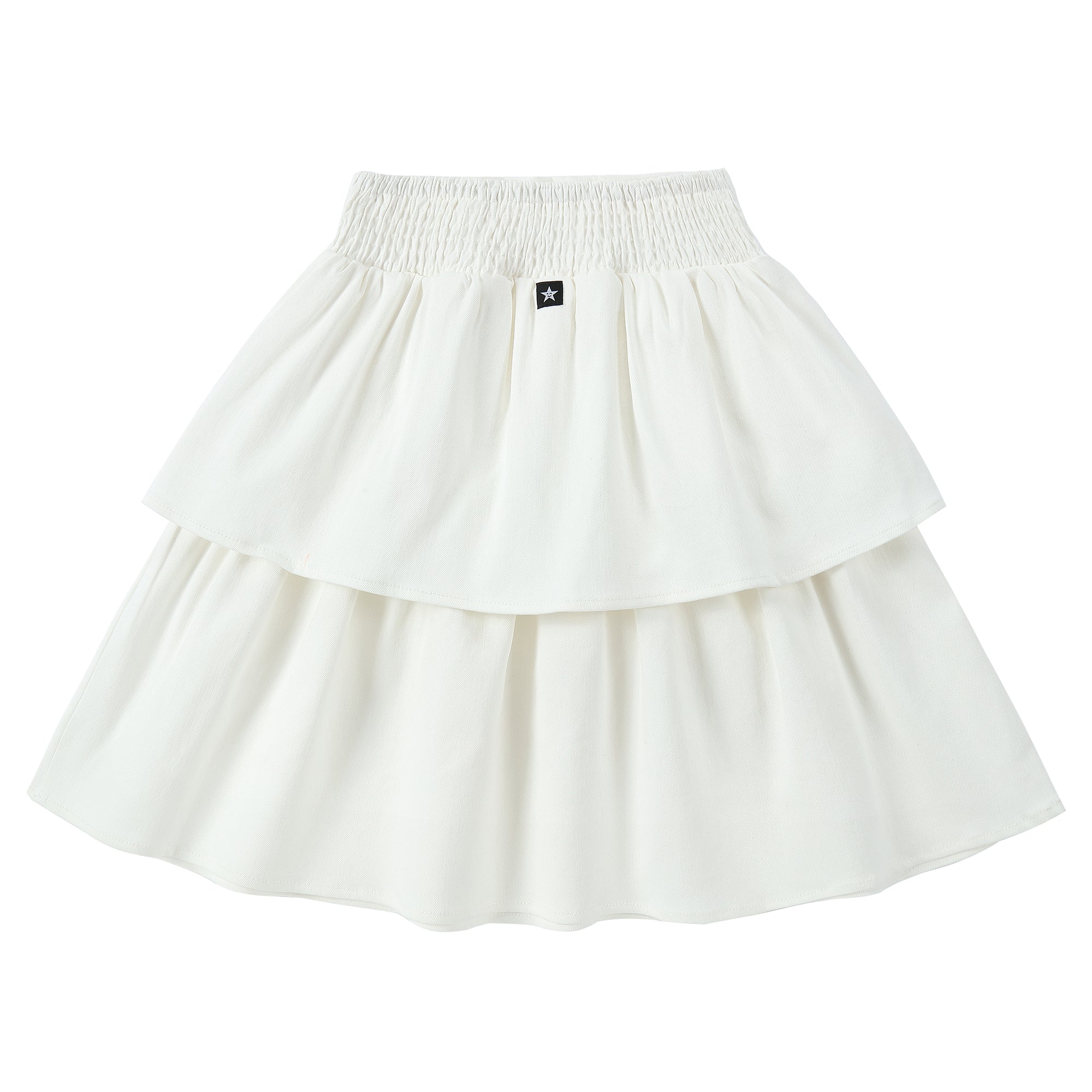 White Two Tiered Skirt