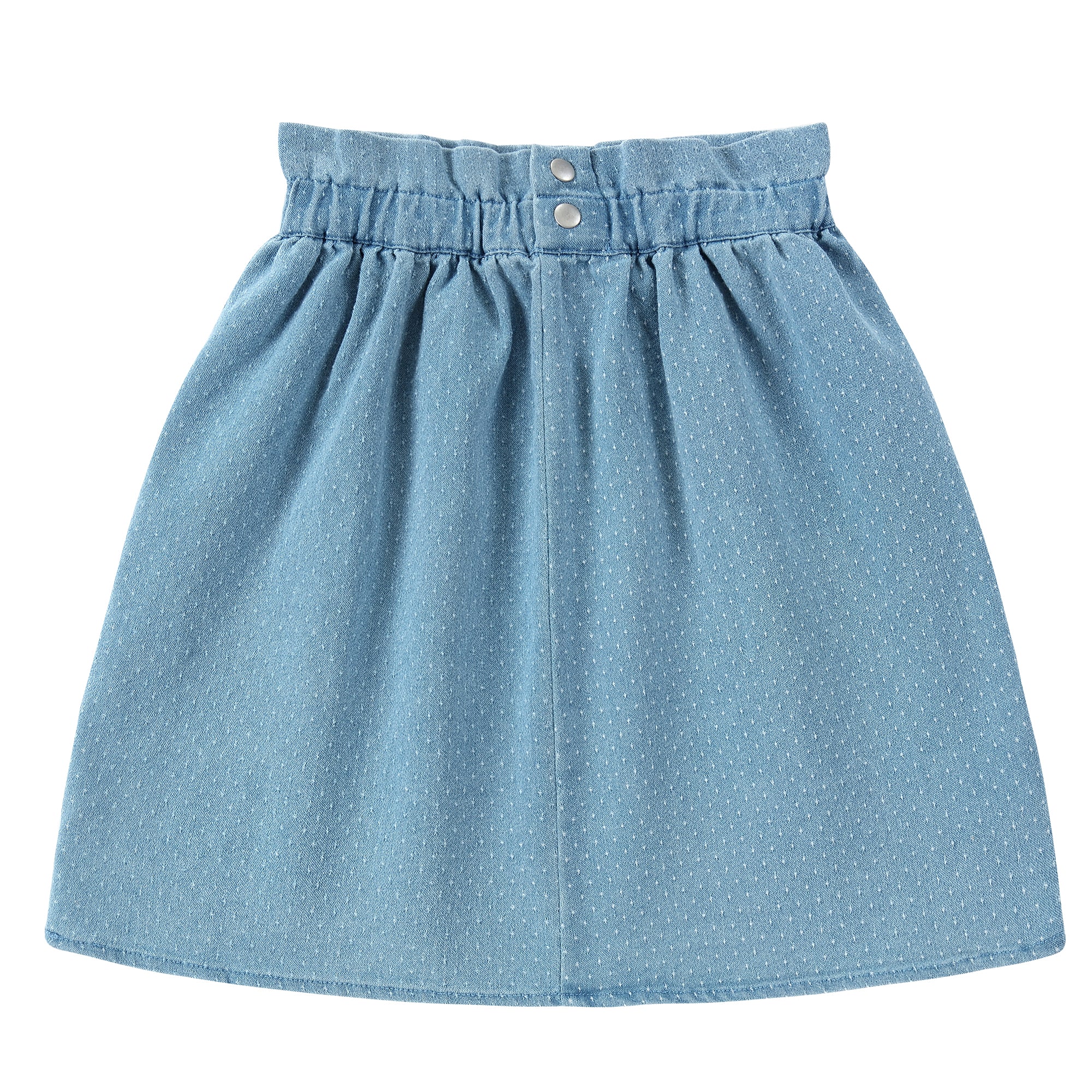 Light Blue Denim Dot Skirt – Petit Clair