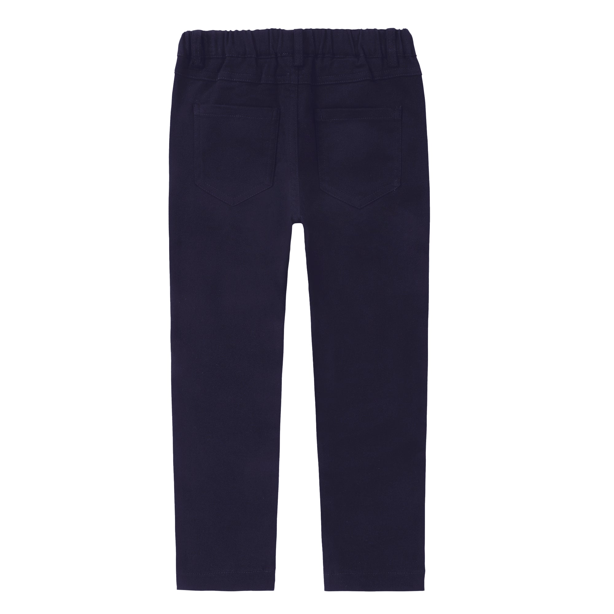 Navy Chino Patch Pocket Pull On Pants