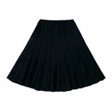 Teens Black Sunburst Pleated Skirt