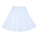 Teens Ivory Sunburst Pleated Skirt