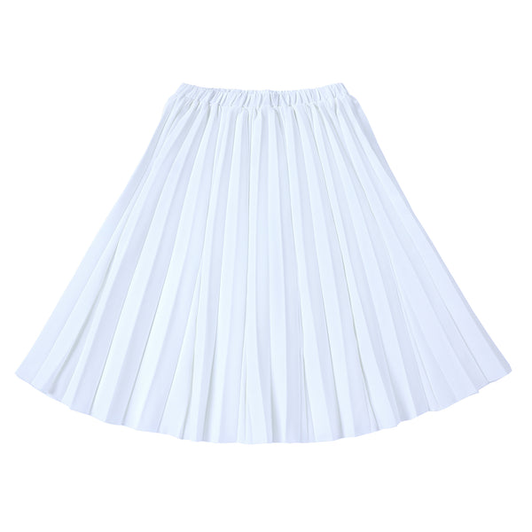 Teens Ivory Sunburst Pleated Skirt – Petit Clair