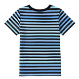 Blue and Black Striped T-Shirt
