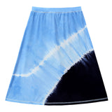 Blue Tie Dye Swim Skirt