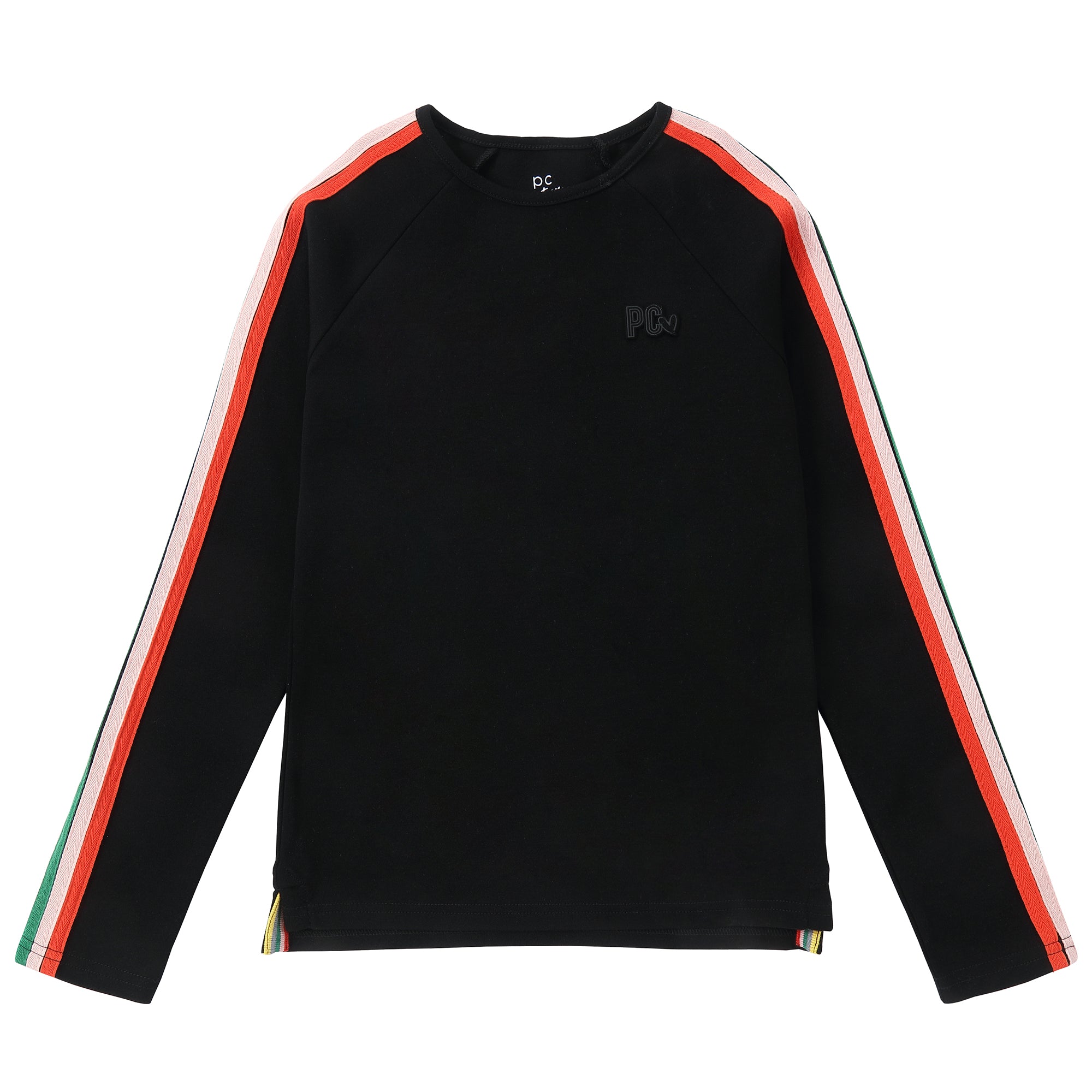 Black Raglan Rainbow T-Shirt