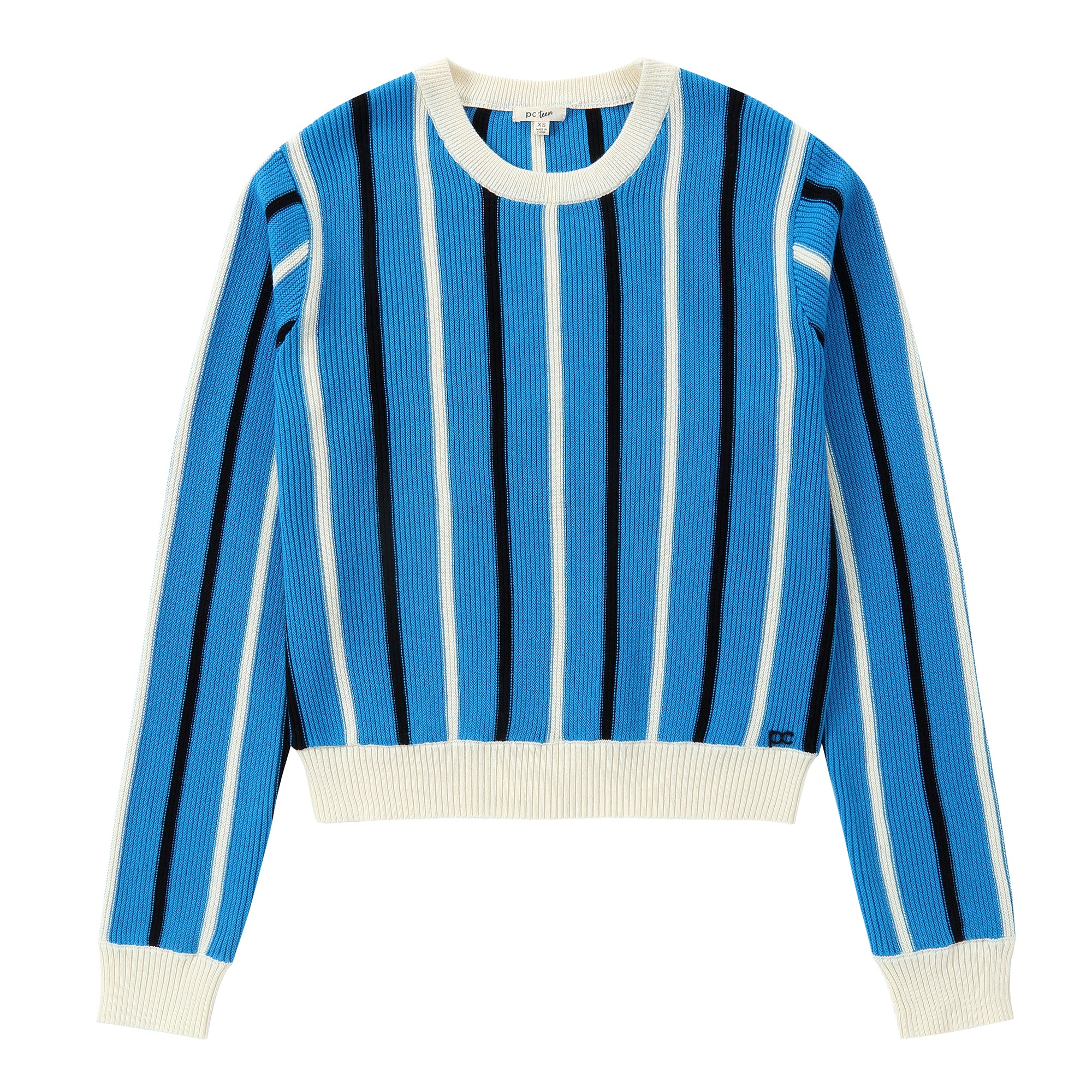 Royal Blue Striped Sweater – Petit Clair