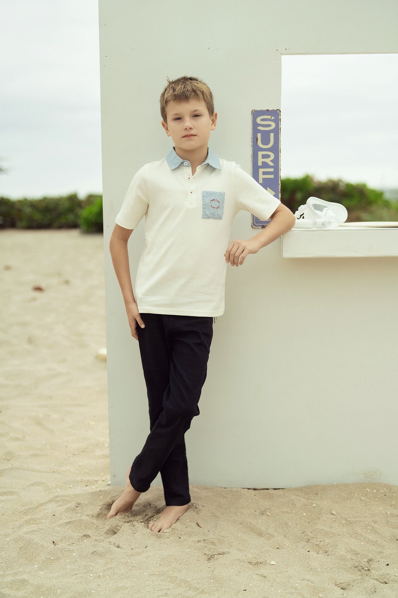 Boys Classic Denim Polo