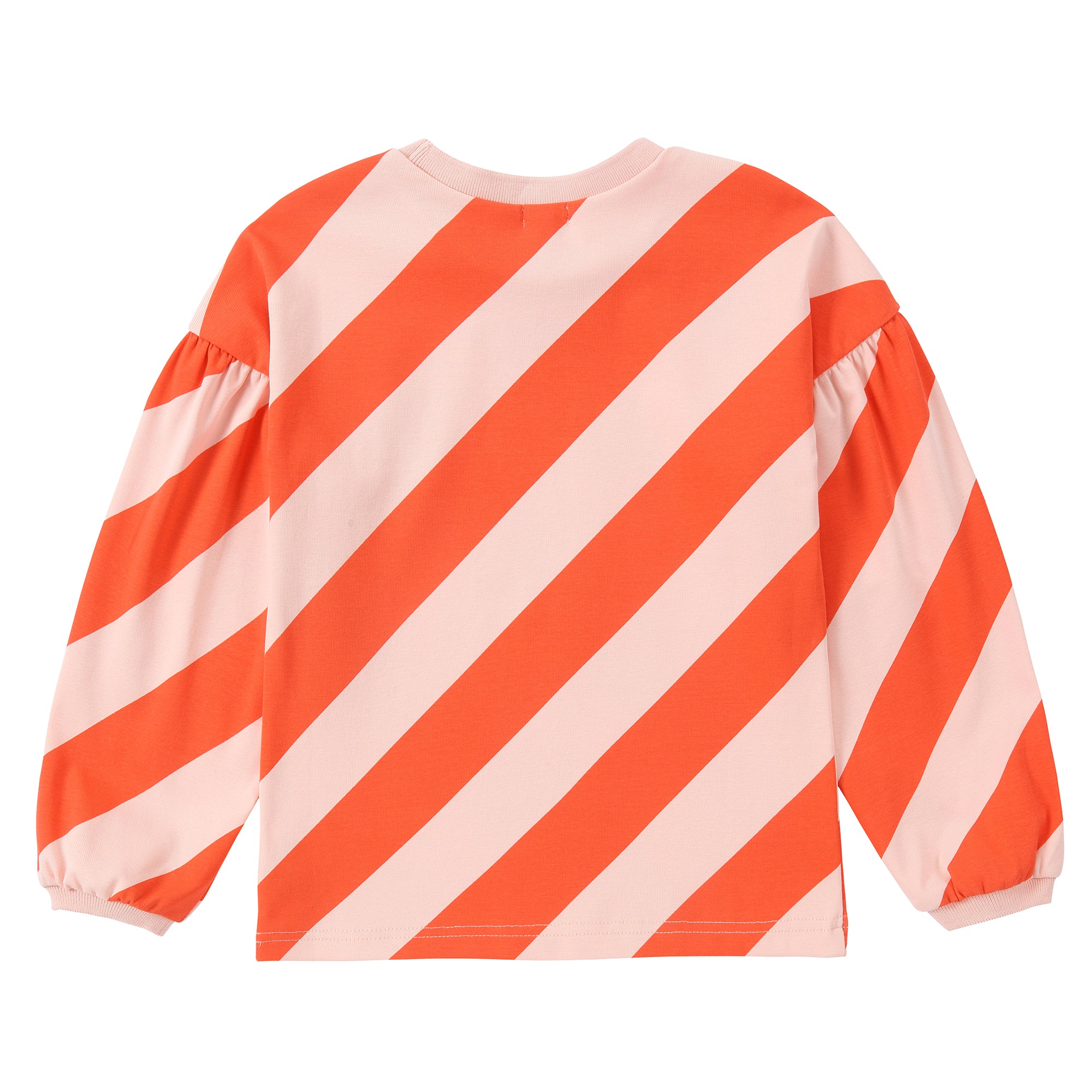 Orange Diagonal Striped Top