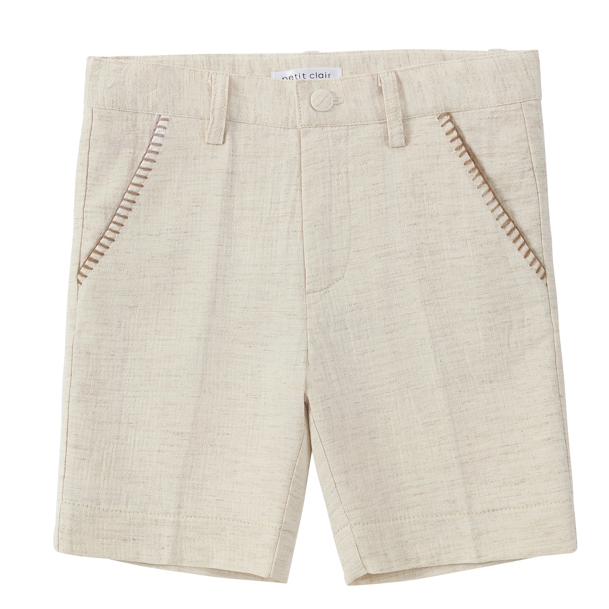 Tan Stitch Shorts- Matches Blazer