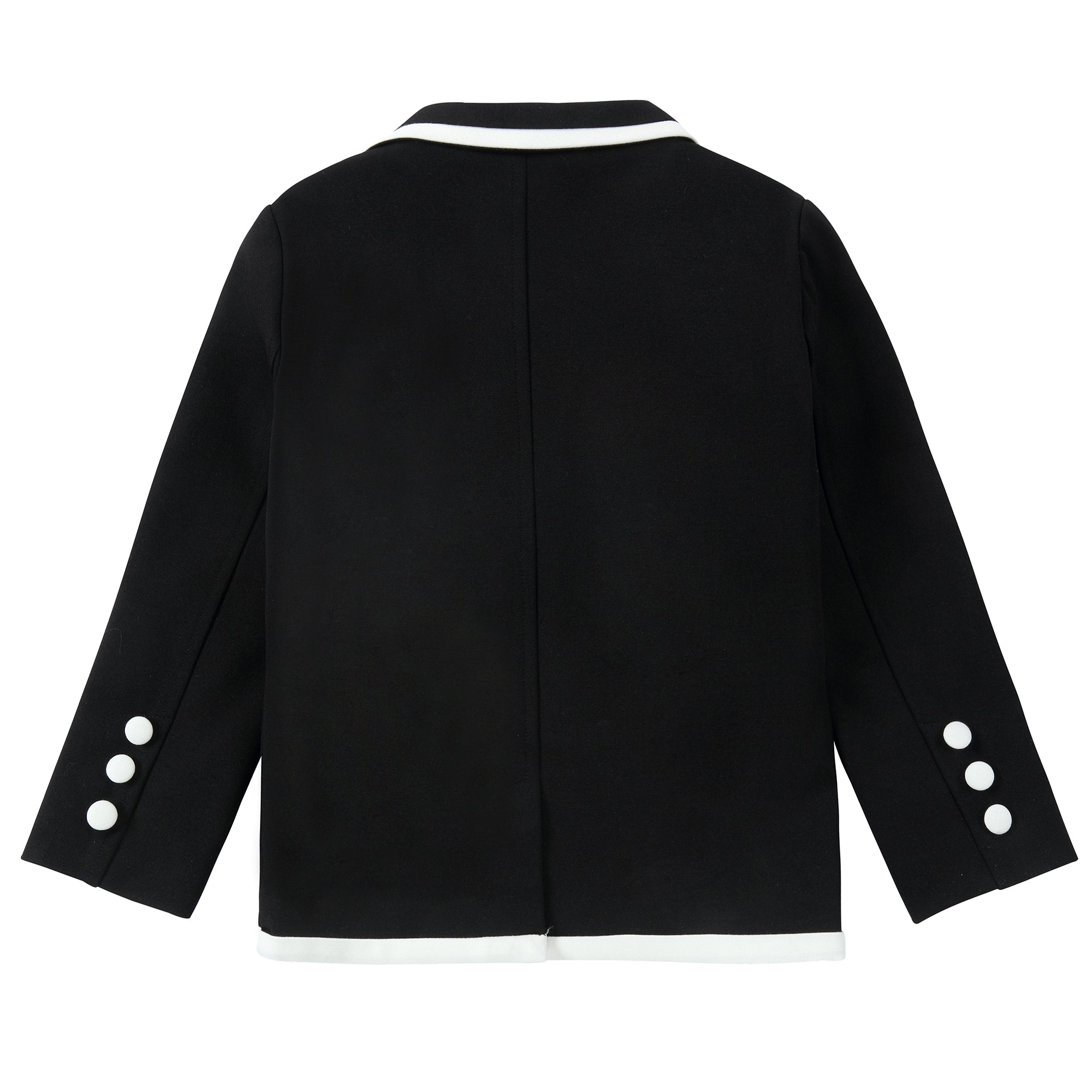 Black/ White Double Breasted Blazer