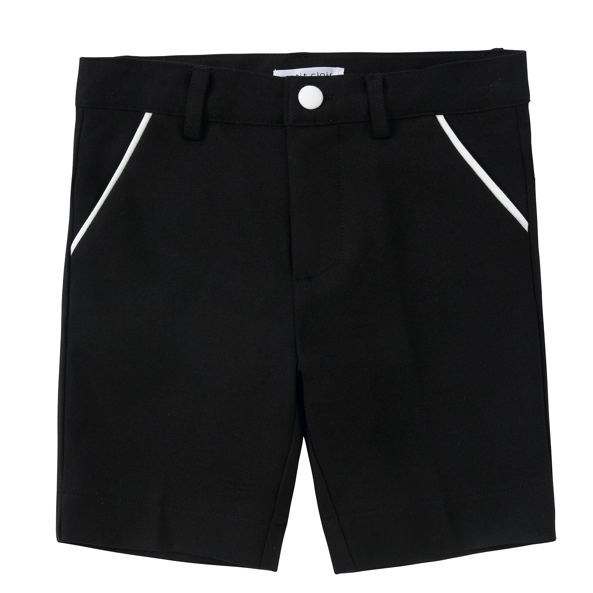 Black/ White Trim Shorts- Matches Blazer