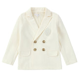 Cream Gold Button Blazer