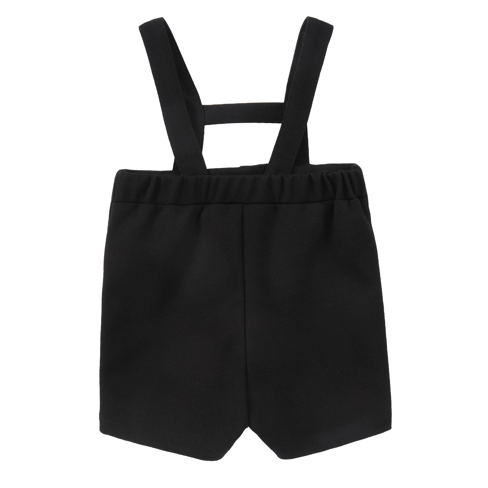 Black Pique Overalls