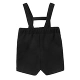Black Pique Overalls