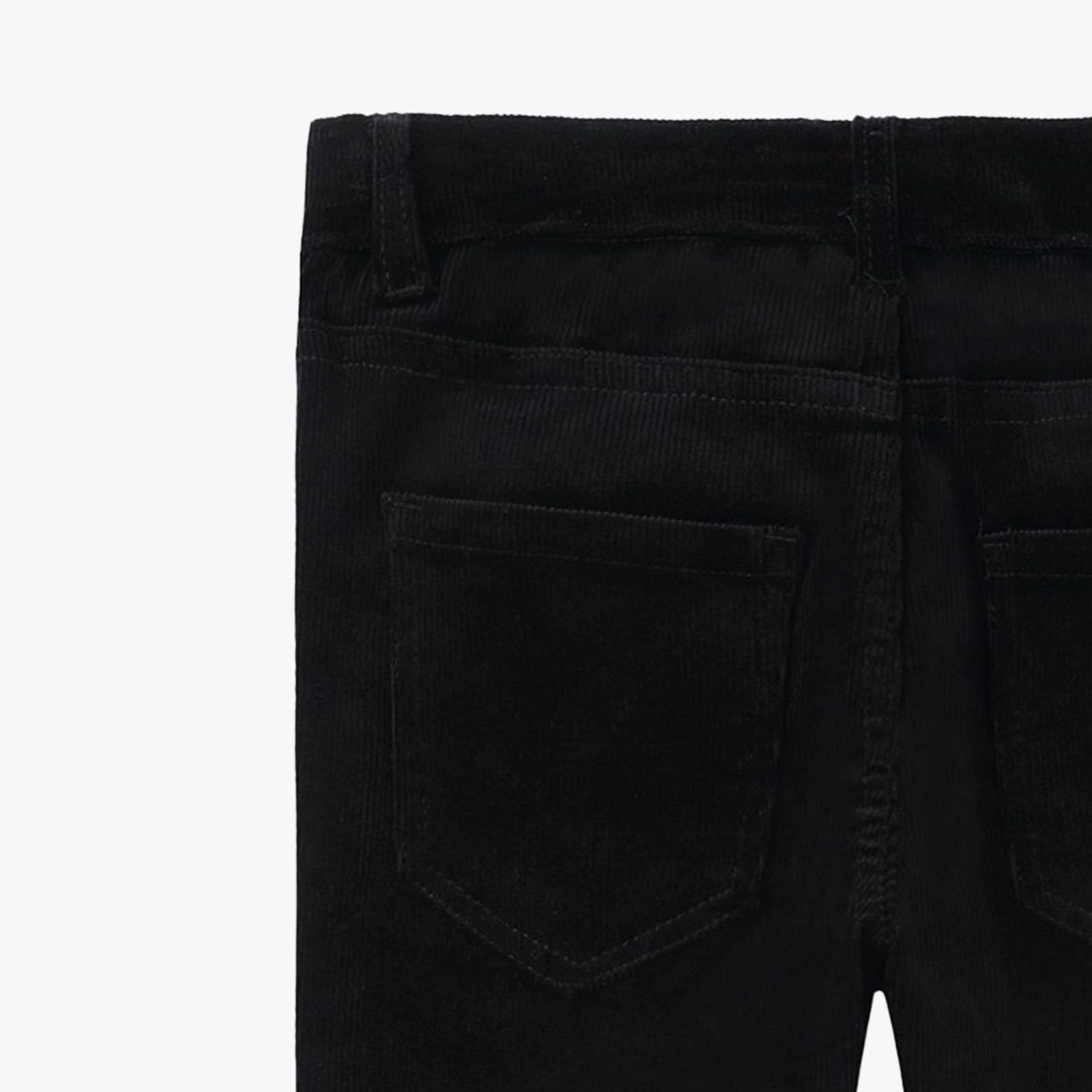 Black Corduroy Pull On Pants