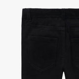 Black Corduroy Pull On Pants