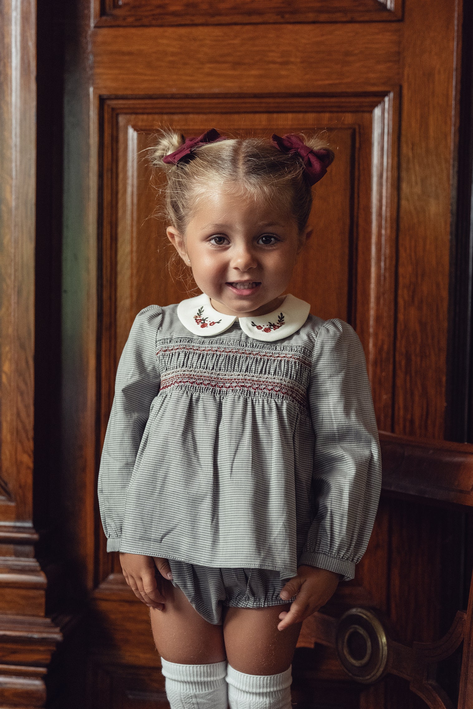 Baby Girls Heirloom Check Set