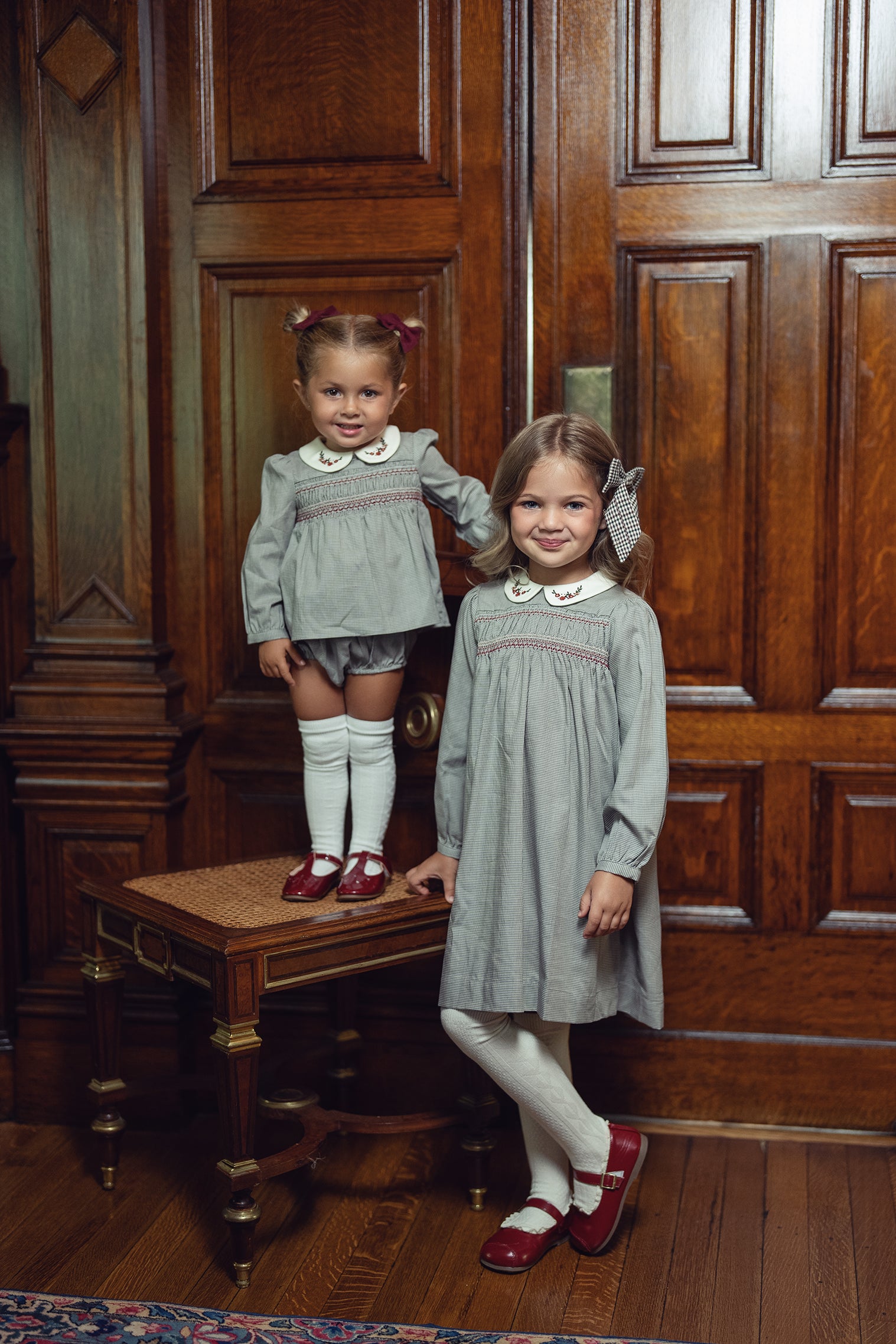 Girls Heirloom Check Dress