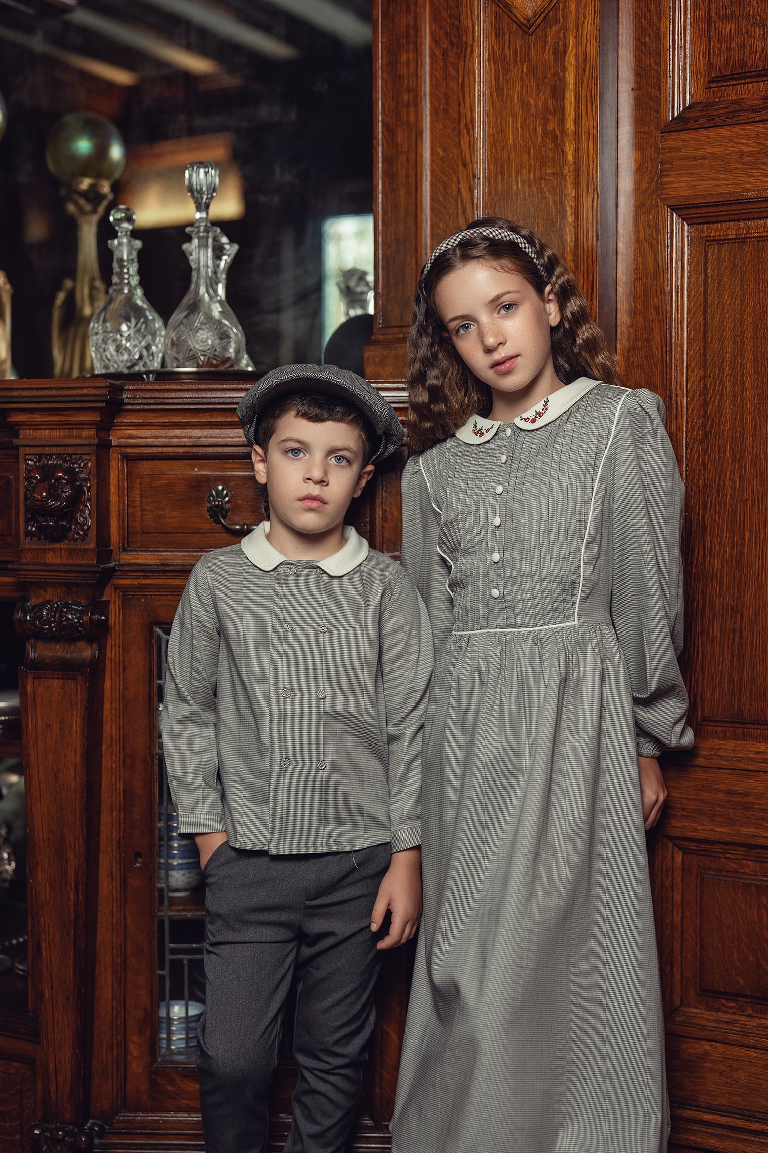 Girls Heirloom Check Dress