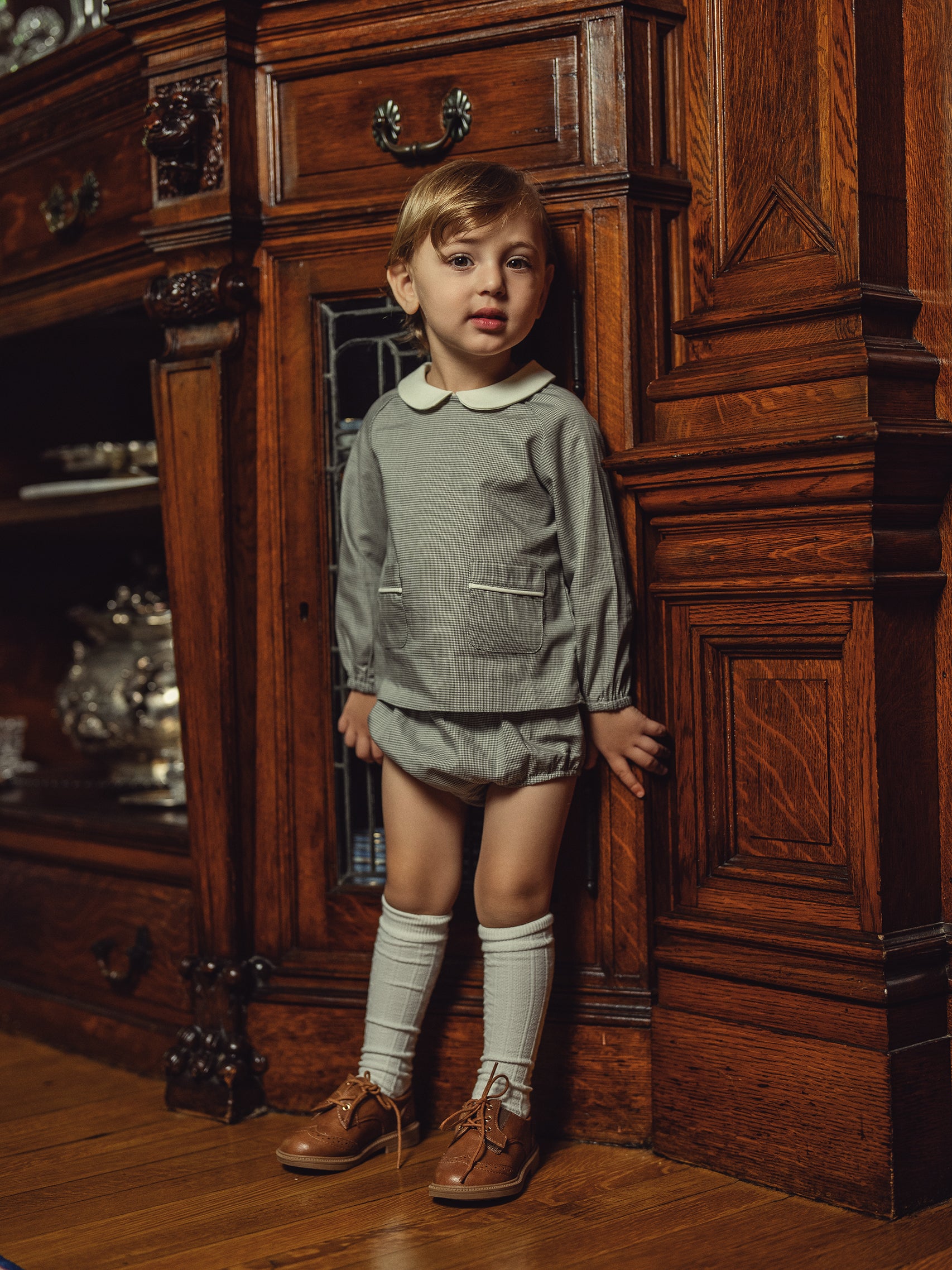 Baby Boys Heirloom Check Set