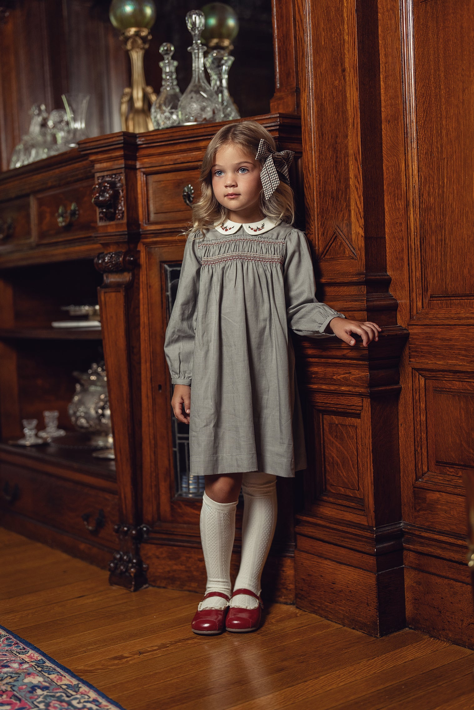 Girls Heirloom Check Dress