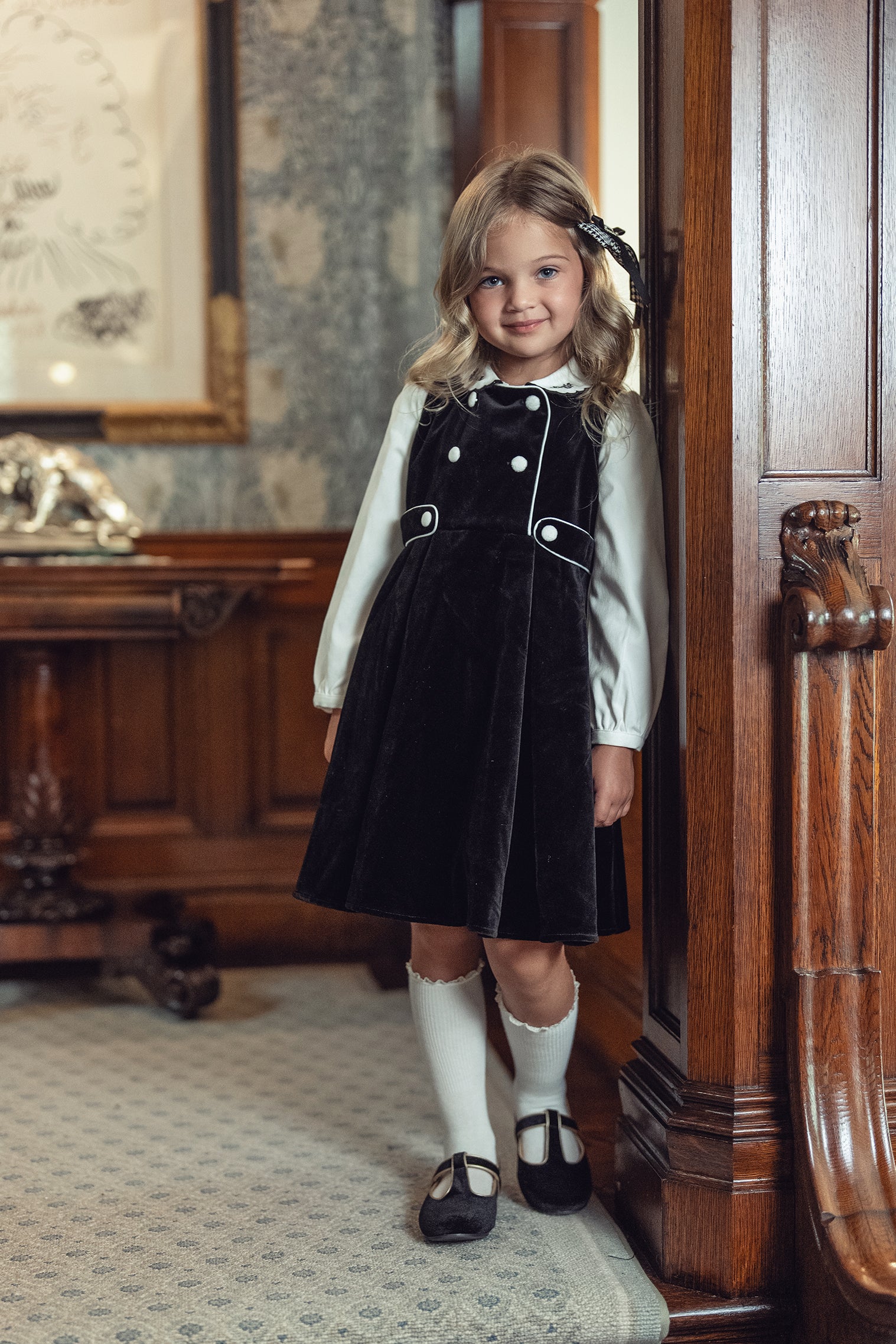 Girls Velvet Charm Dress