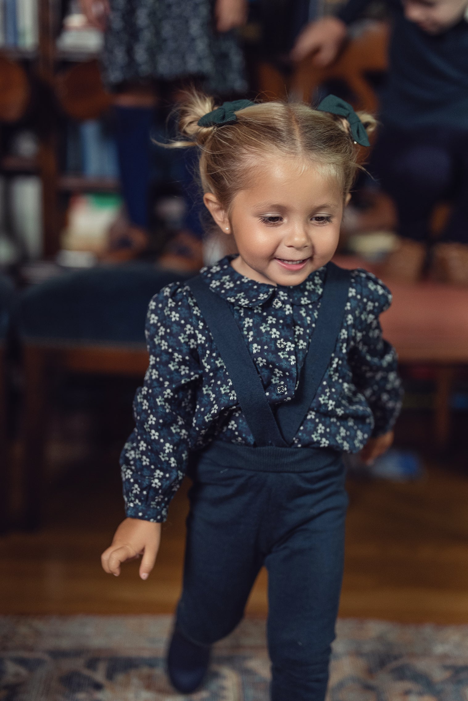 Baby Girls Winter Bloom Knit Romper